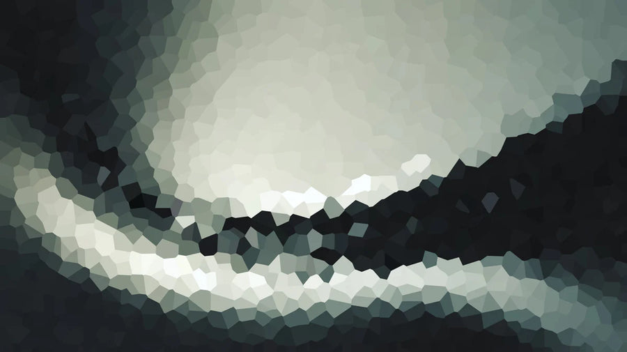 Monochrome Mosaik-Wandbildtapete – Abstrakte geometrische Bewegung Wandbildtapete printable artwork