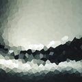 Monochromatic Mosaic Mural Wallpaper — Abstract Geometric Motion Mural Wallpaper - room preview 04