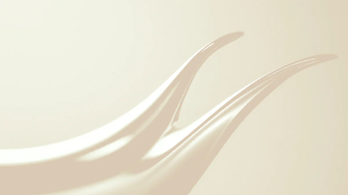 Minimalist Cream Wave Mural Wallpaper — Smooth Fluid Motion Mural Wallpaper - room preview 04