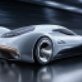 Pixelated Futuristic Supercar Mural Wallpaper — Modern Motion Art Mural Wallpaper - room preview 04