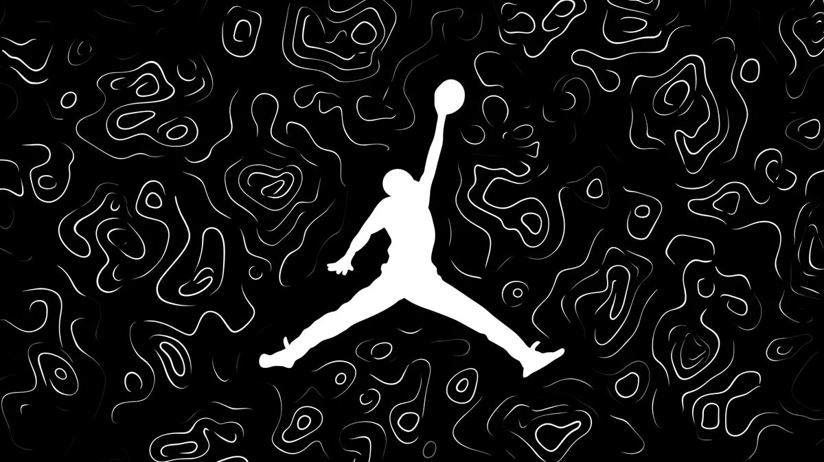 Basketball Contour Line Mural Wallpaper — Graphic Athletic Style Mural Wallpaper - room preview 04