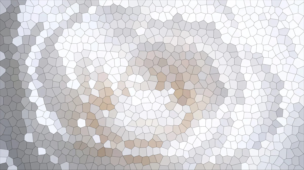 Swirling Hexagon Mosaic Mural Wallpaper — Minimalist Geometric Mural Wallpaper - room preview 04