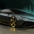 Hypercar Concept Sketch Mural Wallpaper — Automotive Design Art Mural Wallpaper - room preview 04