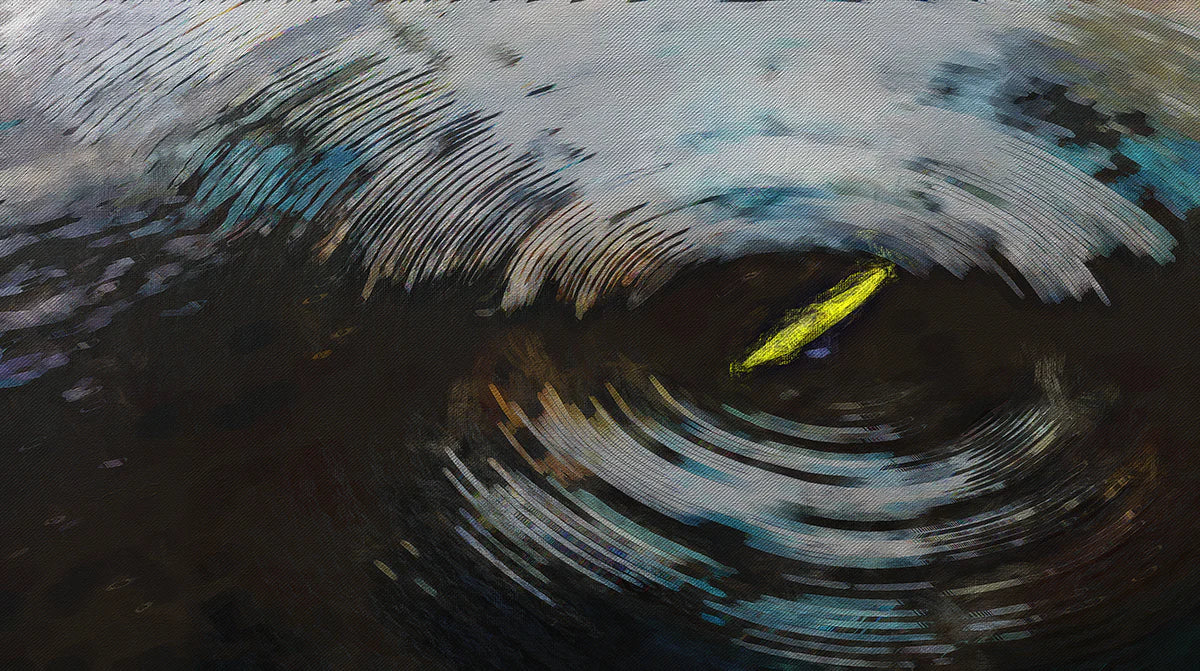 Kayak Vortex Mural Wallpaper — Dynamic Abstract Expressionism Mural Wallpaper - room preview 04