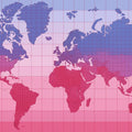 Global Gradient Map Mural Wallpaper — Minimalist World Cartography Mural Wallpaper - room preview 04
