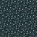 Cosmic Dot Abstract Mural Wallpaper — Moody Teal Night Sky Pattern Mural Wallpaper - room preview 04