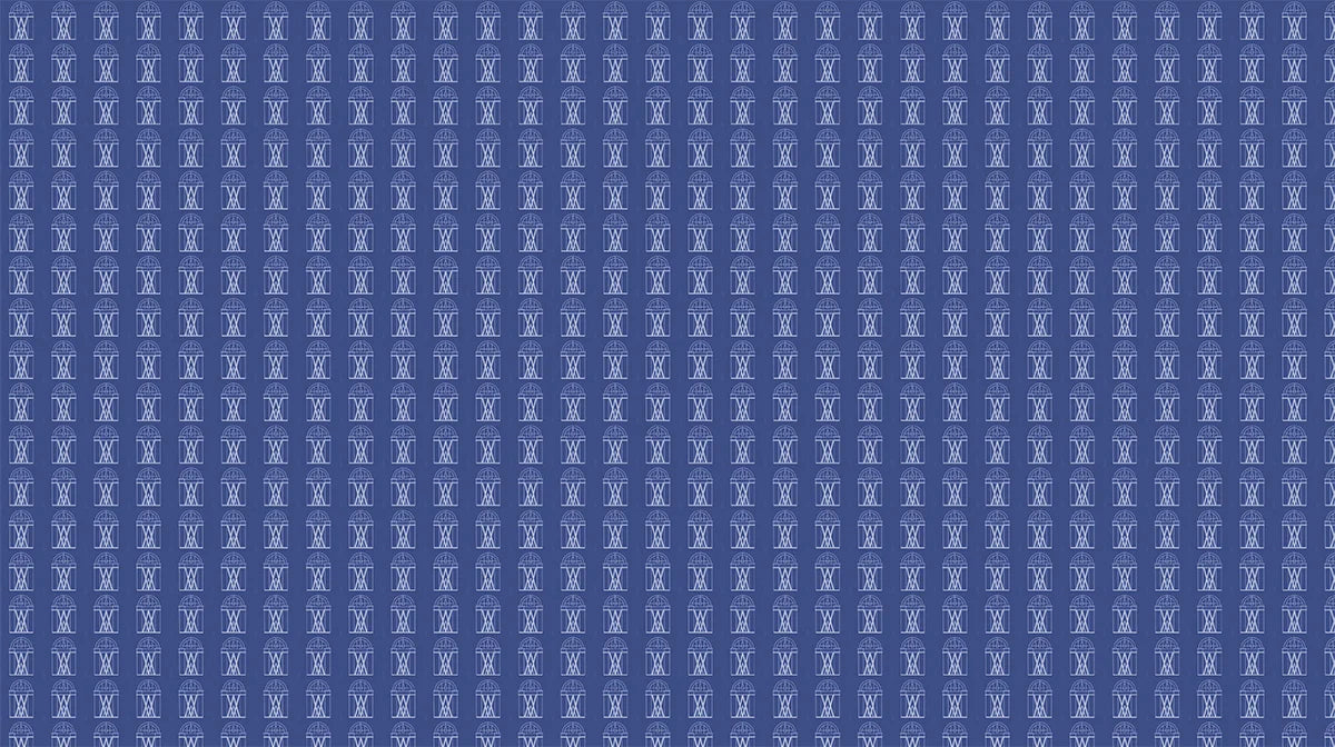 Minimalist Arch Grid Mural Wallpaper — Navy Blue Architectural Mural Wallpaper - room preview 04