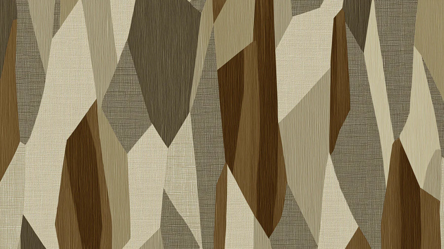 Papier peint mural géométrique abstrait en patchwork aux tons de terre printable artwork
