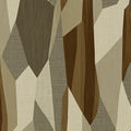 Abstract Geometric Patchwork Mural Wallpaper in Earth Tones Mural Wallpaper - room preview 04