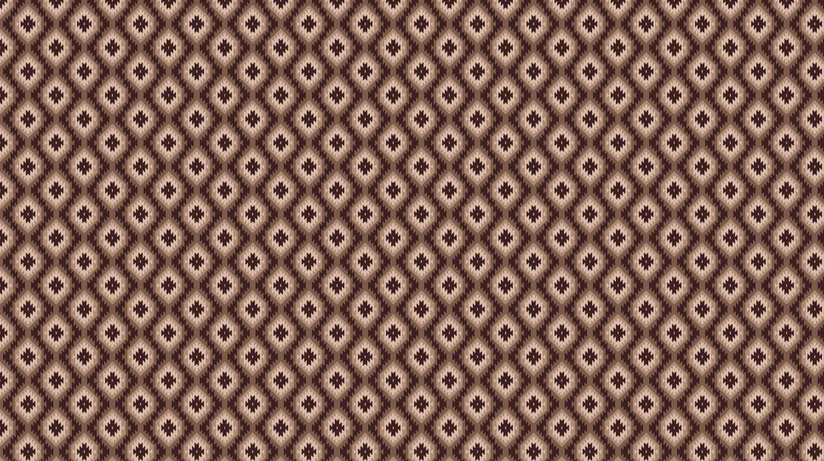 Kilim Diamond Weave Mural Wallpaper — Earthy Geometric Print Mural Wallpaper - room preview 04