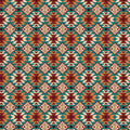 Southwest Geometric Medallion Mural Wallpaper — Earthy Teal Motif Mural Wallpaper - room preview 04