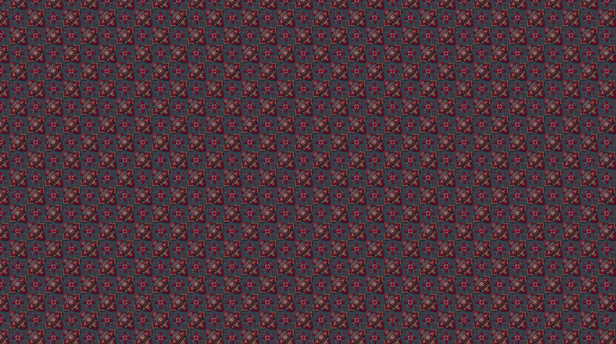 Crimson Lattice Geometric Mural Wallpaper — Moody Pattern Design Mural Wallpaper - room preview 04