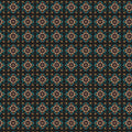Traditional Floral Tile Mural Wallpaper — Midnight Geometric Print Mural Wallpaper - room preview 04