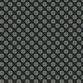 Intricate Folk Diamond Mural Wallpaper — Dark Traditional Repeat Mural Wallpaper - room preview 04