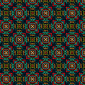 Embroidered Floral Square Mural Wallpaper — Rich Jewel Tones Mural Wallpaper - room preview 04