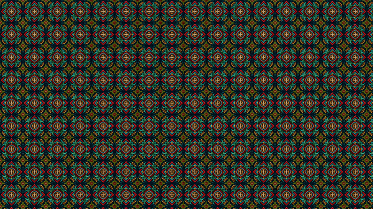 Micro Cross Floral Mural Wallpaper — Traditional Brocade Pattern Mural Wallpaper - room preview 04