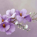 Watercolor Lavender Floral Branch Mural Wallpaper - room preview 04