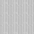 Minimalist Vertical Capsule Grid Mural Wallpaper — Architectural White Mural Wallpaper - room preview 04
