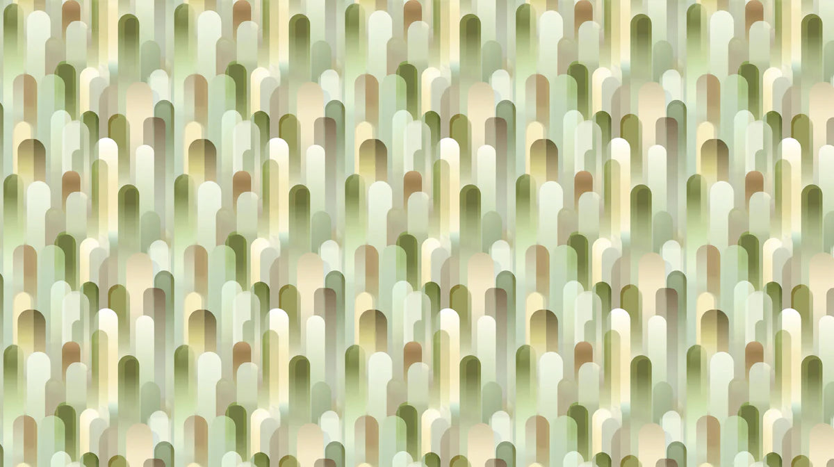 Stacked Capsule Mural Wallpaper — Ethereal Earthy Neutrals Mural Wallpaper - room preview 04