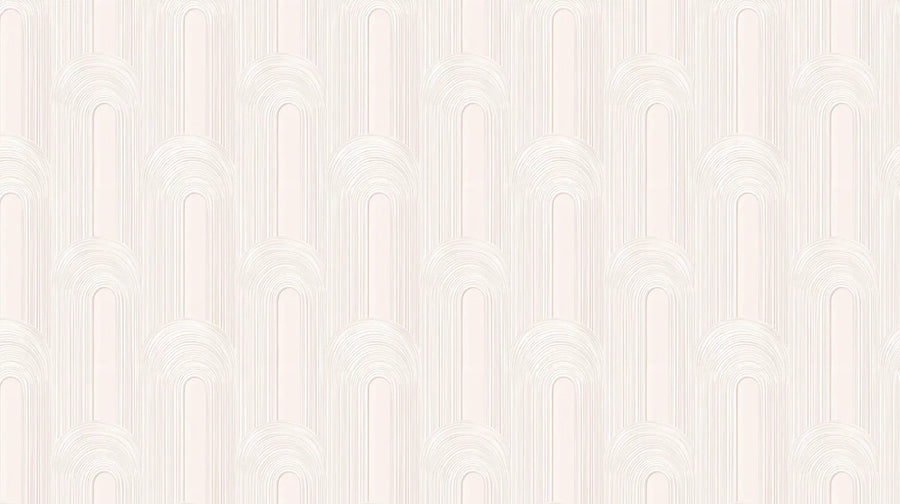 Geometric Wallpaper Mural – Pattern Wall Mural – Arched Fluted Geometric — Soft Pale Neutral printable artwork