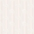 Arched Fluted Geometric Mural Wallpaper — Soft Pale Neutral Mural Wallpaper - room preview 04