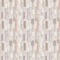 Layered Capsule Geometric Mural Wallpaper in Pastel Tones Mural Wallpaper - room preview 04