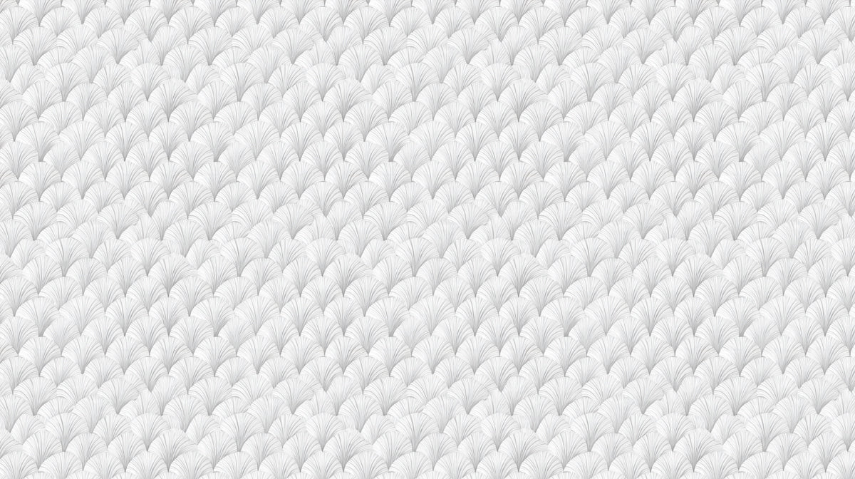 Geometric Scallop Fan Mural Wallpaper — Modern Minimalist Texture Mural Wallpaper - room preview 04