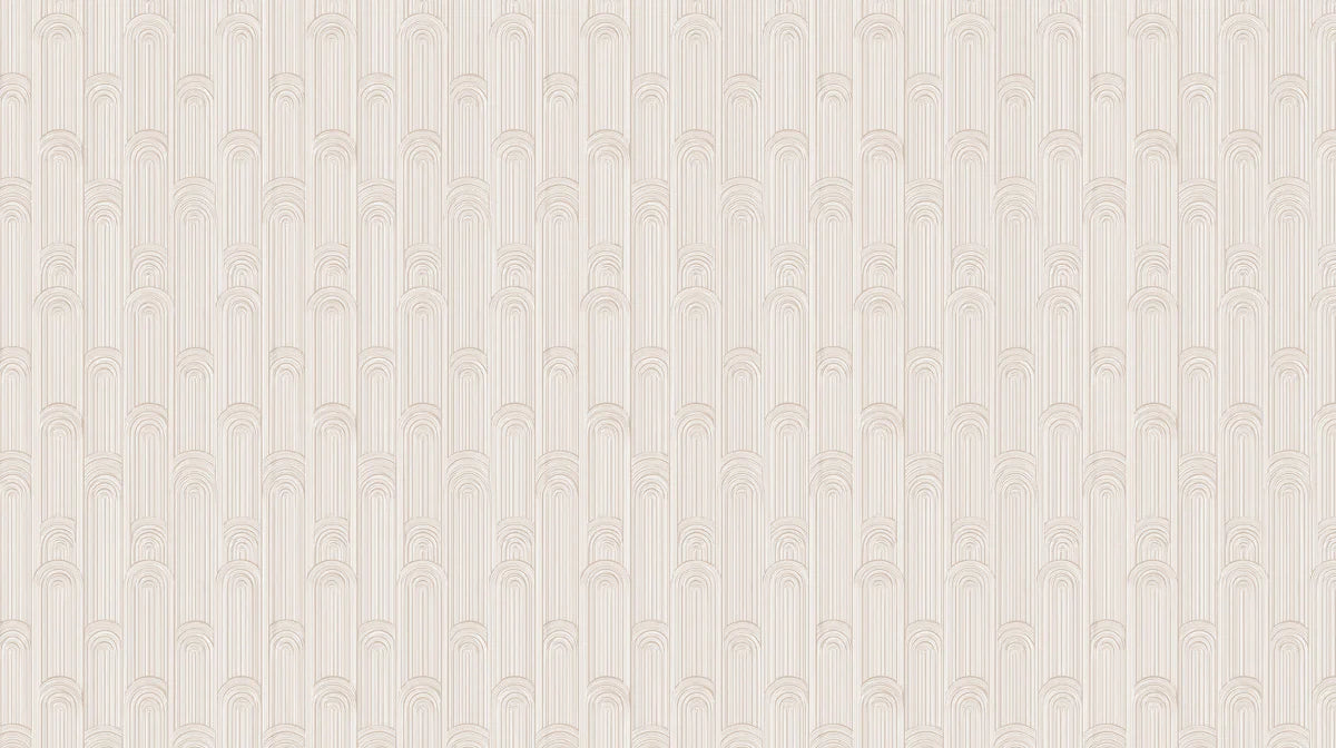 Vertical Flute and Arch Mural Wallpaper — Soft Warm Beige Mural Wallpaper - room preview 04