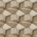 Interlocking Wood Cube Mural Wallpaper — Modern Geometric Decor Mural Wallpaper - room preview 04