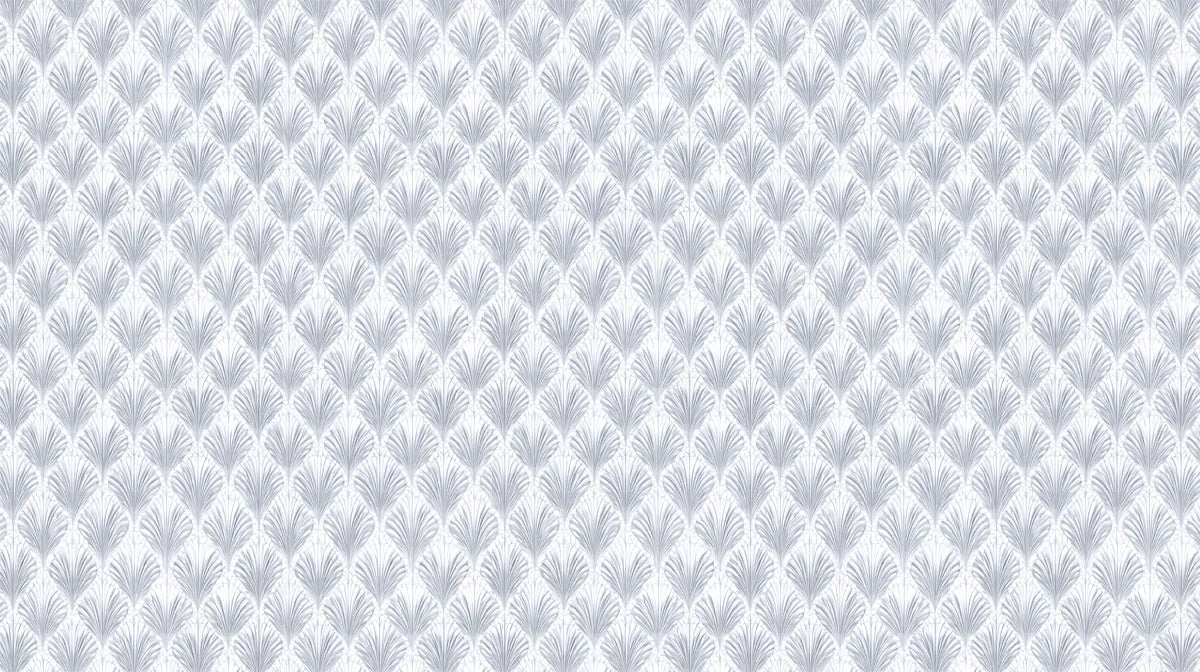 Art Deco Fan Mosaic Mural Wallpaper — Sophisticated Vintage Motif Mural Wallpaper - room preview 04