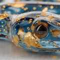 Gilded Serpent Macro Mural Wallpaper — Luxury Metallic Art Mural Wallpaper - room preview 04