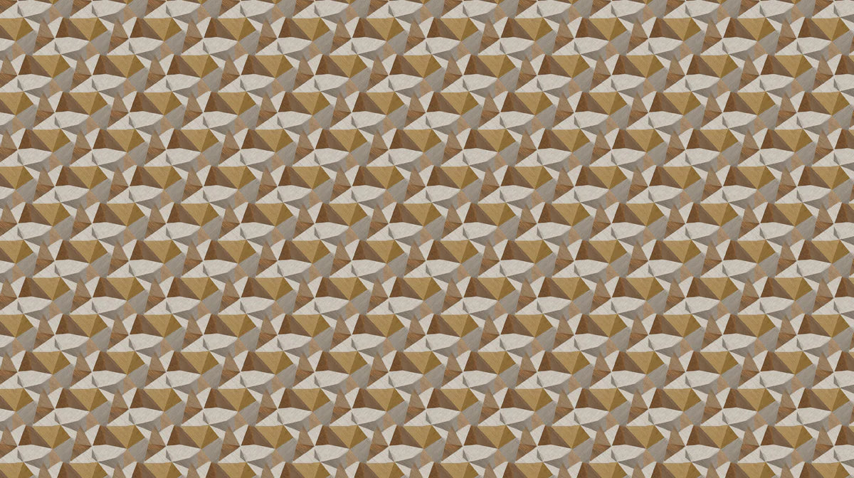 Abstract Geometric Diamond Mural Wallpaper — Earthy Prism Print Mural Wallpaper - room preview 04