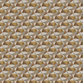 Abstract Geometric Diamond Mural Wallpaper — Earthy Prism Print Mural Wallpaper - room preview 04