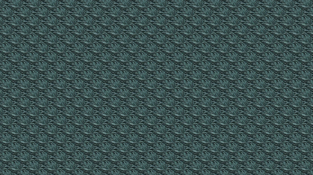 Dense Foliage Mural Wallpaper in Dark Teal and Slate Gray Mural Wallpaper - room preview 04