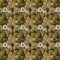 Vintage Botanical Harvest Mural Wallpaper —Antique Tropical Motif Mural Wallpaper - room preview 04