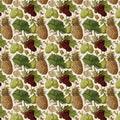 Vintage Botanical Fruit Mural Wallpaper — Engraved Orchard Design Mural Wallpaper - room preview 04