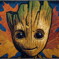 Autumnal Forest Spirit Mural Wallpaper — Artistic Folk Portrait Mural Wallpaper - room preview 04