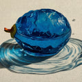 Blue Fruit Liquid Splash Mural Wallpaper — Artistic Still Life Mural Wallpaper - room preview 04