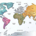World Map Geographic Mural Wallpaper — Modern Educational Decor Mural Wallpaper - room preview 04