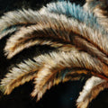 Macro Palm Leaf Mural Wallpaper — Moody Oil Painting Style Mural Wallpaper - room preview 04