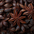 Star Anise Macro Mural Wallpaper — Organic Rustic Texture Mural Wallpaper - room preview 04