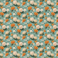 Vintage Peony Garden Mural Wallpaper — Retro Floral Bloom Mural Wallpaper - room preview 04