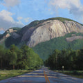 Mountain Highway Landscape Mural Wallpaper — Impressionist Horizon Mural Wallpaper - room preview 04