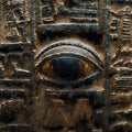 Ancient Egyptian Stone Hieroglyph Mural Wallpaper — Textured Relief Mural Wallpaper - room preview 04