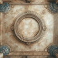 Neoclassical Architectural Relief Mural Wallpaper — Vintage Stone Mural Wallpaper - room preview 04