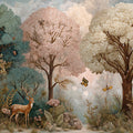Enchanted Woodland Mural Wallpaper — Whimsical Nature Scene Mural Wallpaper - room preview 04