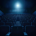 Cinema Seating Mural Wallpaper — Cinematic Interior Design Mural Wallpaper - room preview 04