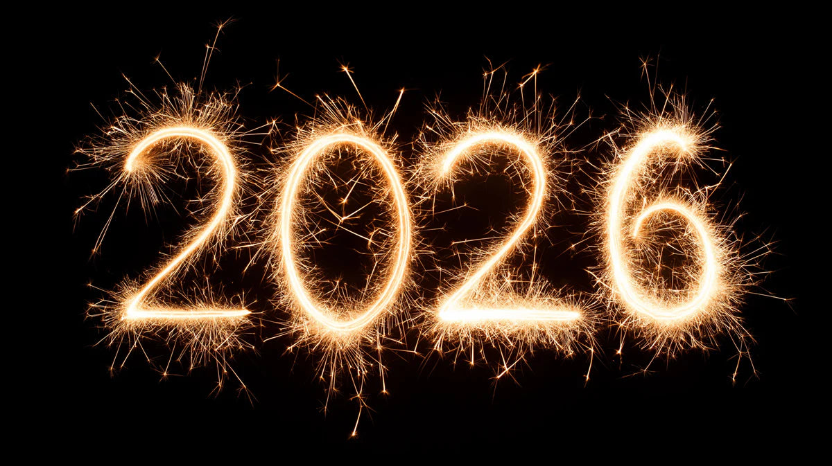 2026 Sparkler Typography Mural Wallpaper — Bold Celebration Decor Mural Wallpaper - room preview 04
