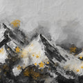 Starry Mountain Peak Mural Wallpaper — Modern Abstract Landscape Mural Wallpaper - room preview 04