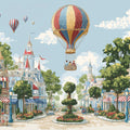 Victorian Townscape Mural Wallpaper — Whimsical Fantasy Adventure Mural Wallpaper - room preview 04
